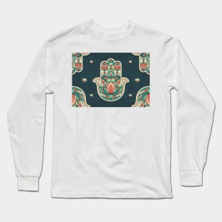 Buddhist Lotus Hand Long Sleeve T-Shirt